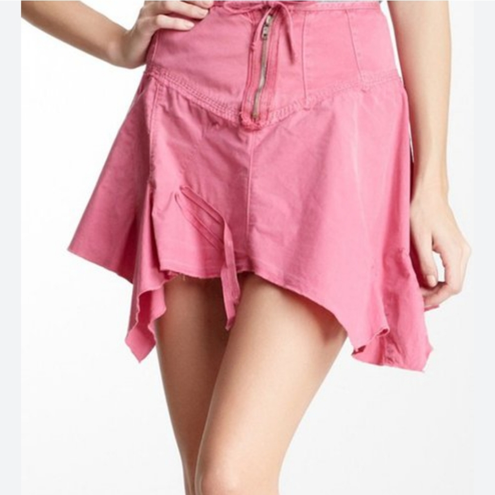 NEW Da-Nang Hot Pink Mini Skirt Small Lightweight Cotton Barbie READ